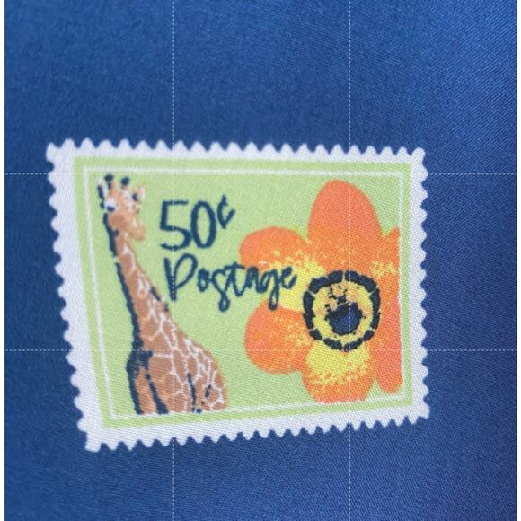 Jane & Delancey Exotic Animal Stamps Button Up Shirt 1X 2X 3X Navy Tropical NWT - Picture 6 of 8